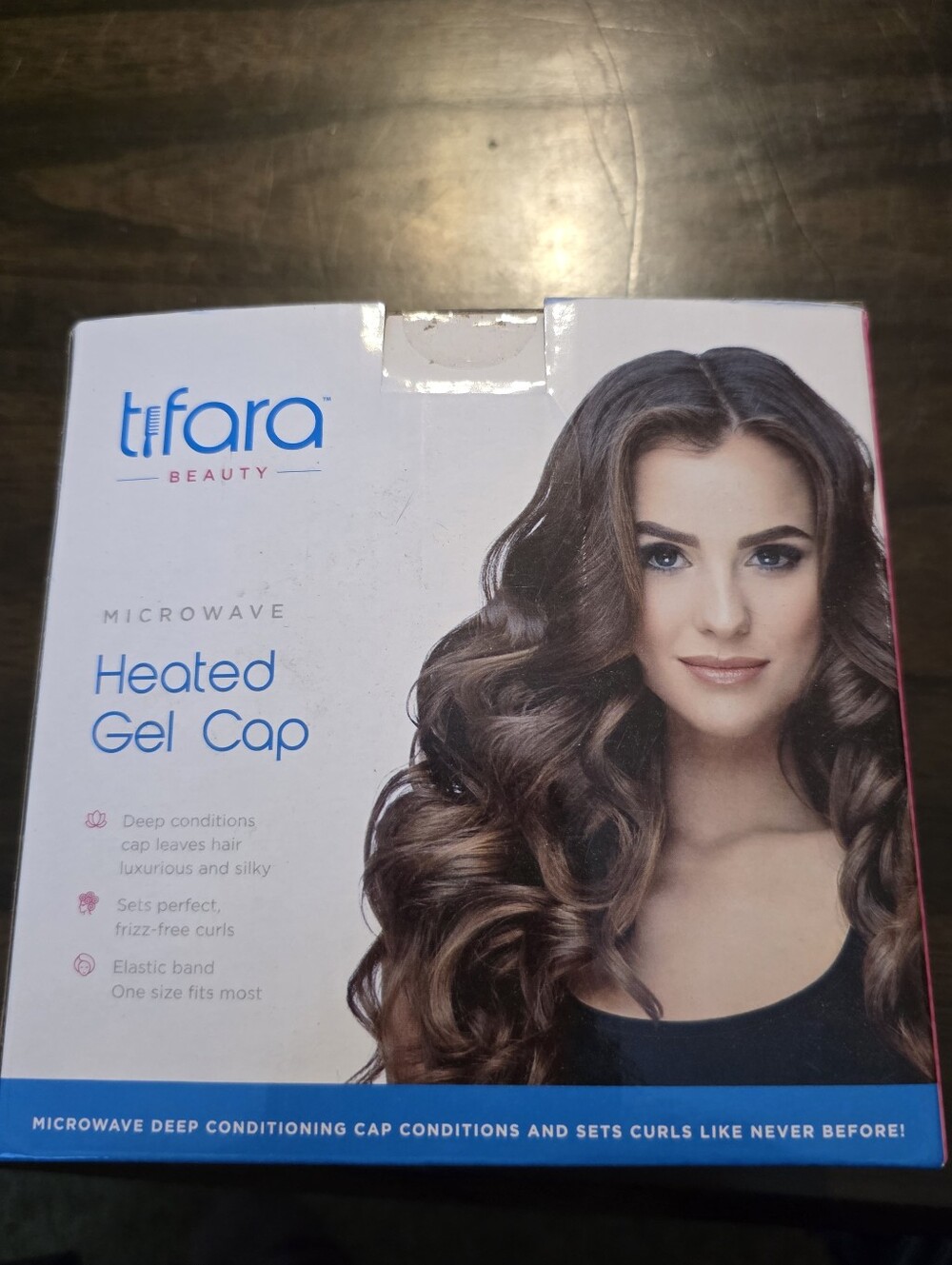 Tiara Heated Gel Cap - White and Blue Packaging - Brand New, Never Used